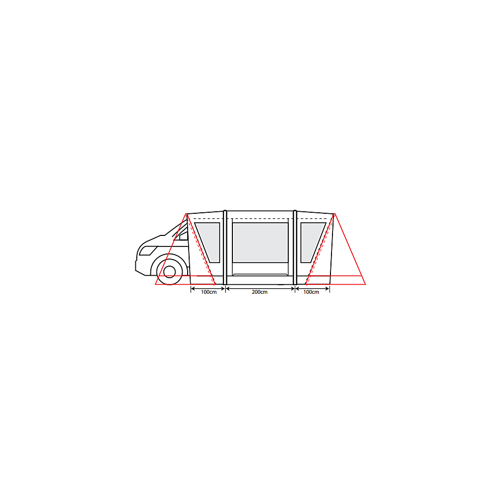  Outdoor Revolution Cayman Combo PC Air Low Awning (180-210cm)