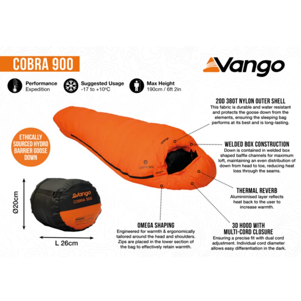  Vango Cobra 900 Sleeping Bag