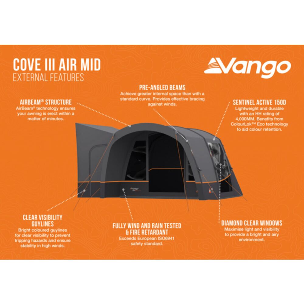 Vango Airbeam Vango Cove III Air Mid Awning (2024)