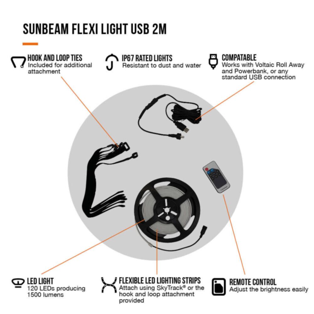  Vango Sunbeam Flexi Light 2m (USB)