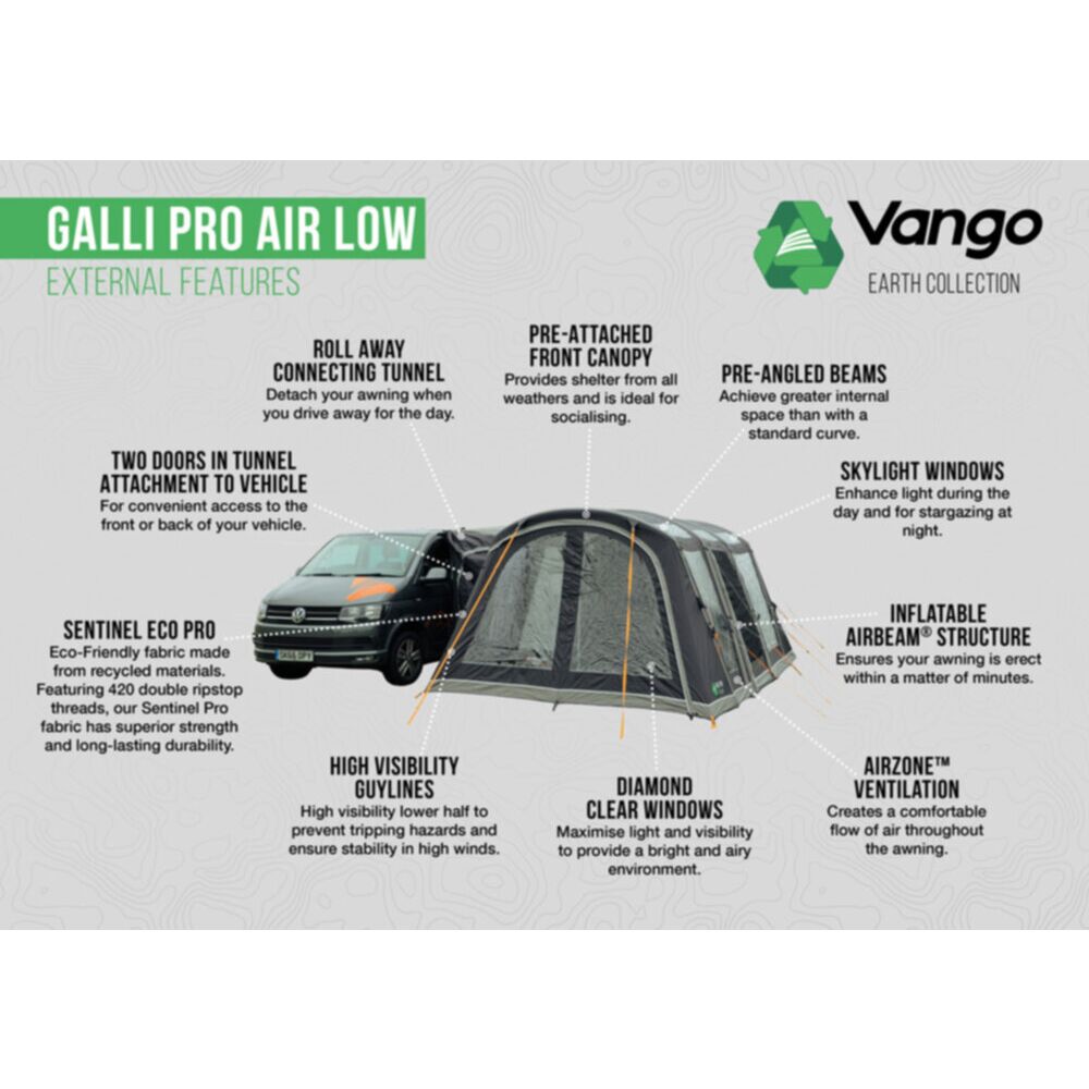 Vango Airbeam Vango Galli Pro Air Low Awning
