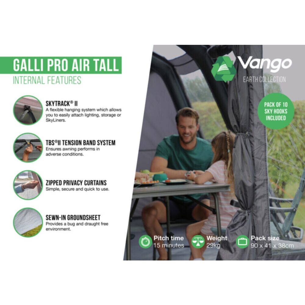 Vango Airbeam Vango Galli Pro Air Tall Awning