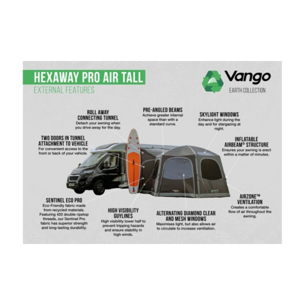 Vango Airbeam Vango Hexaway Pro Air Mid Awning
