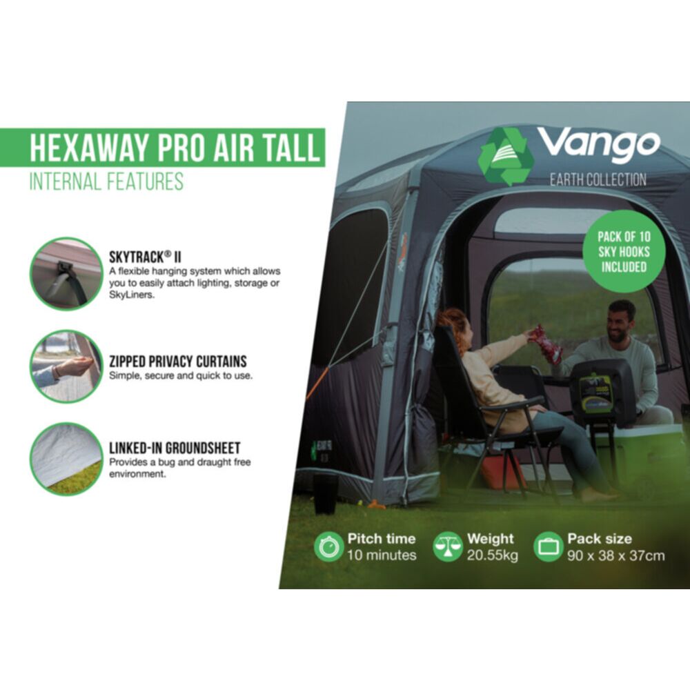 Vango Airbeam Vango Hexaway Pro Air Tall Awning