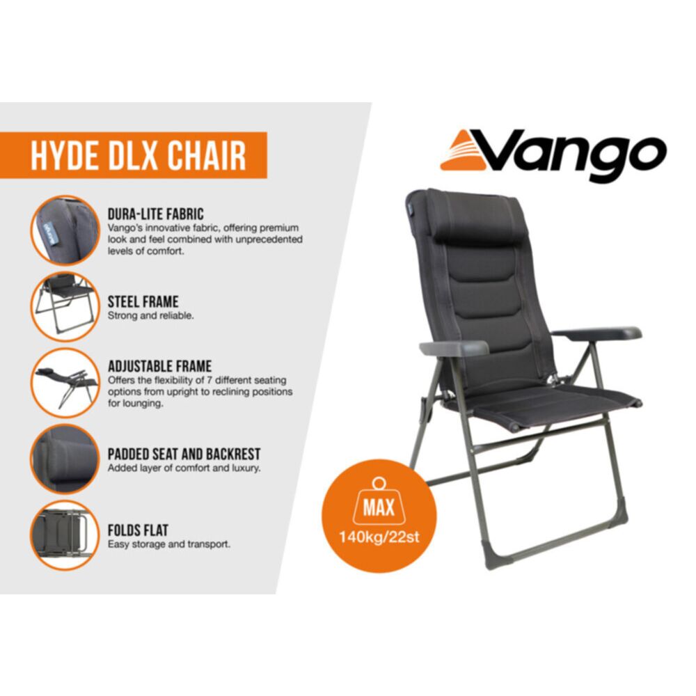  Vango Hyde DLX Chair (Shadow Grey)