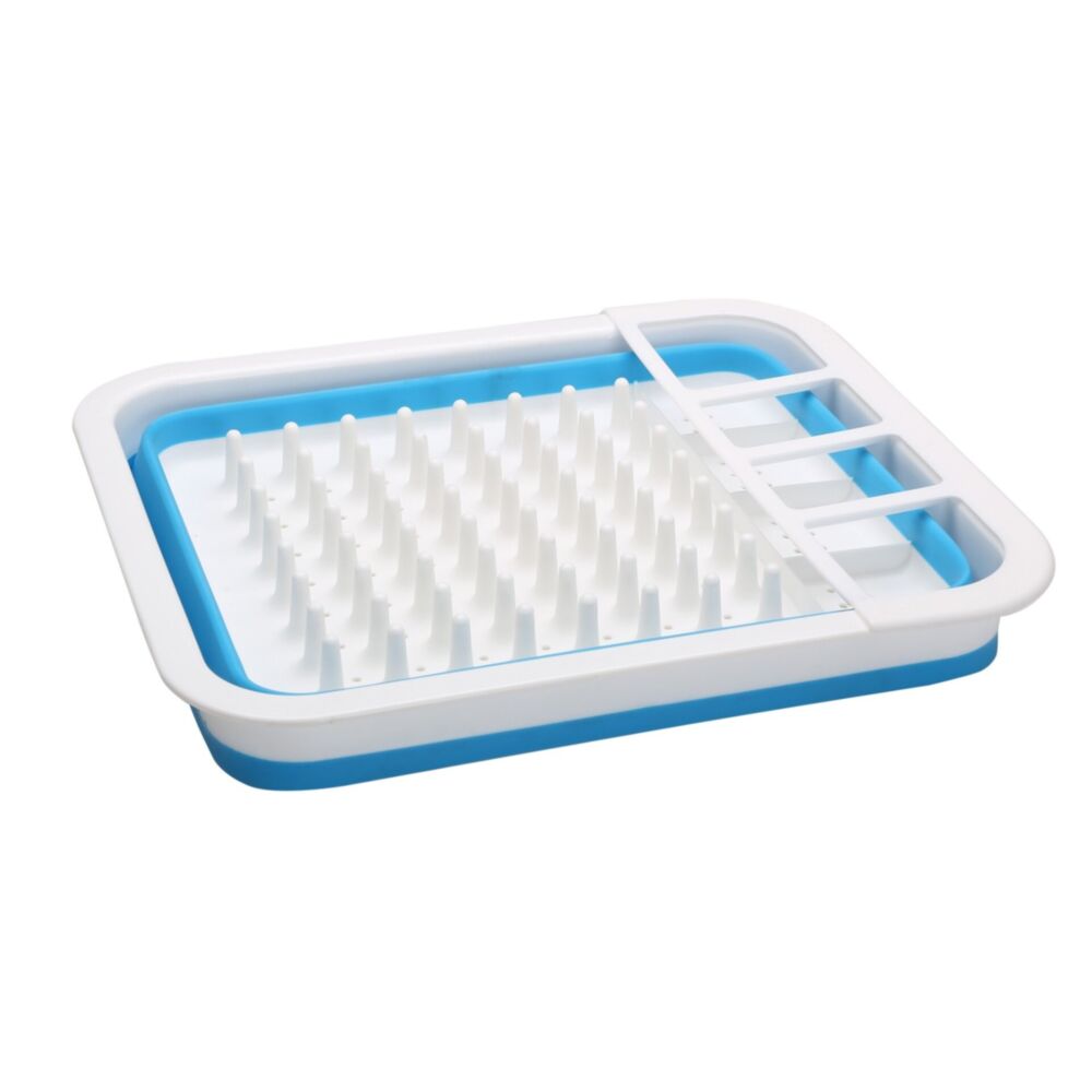  Quest Collapsible-Wares Dish Rack Drainer With Cutlery Holder