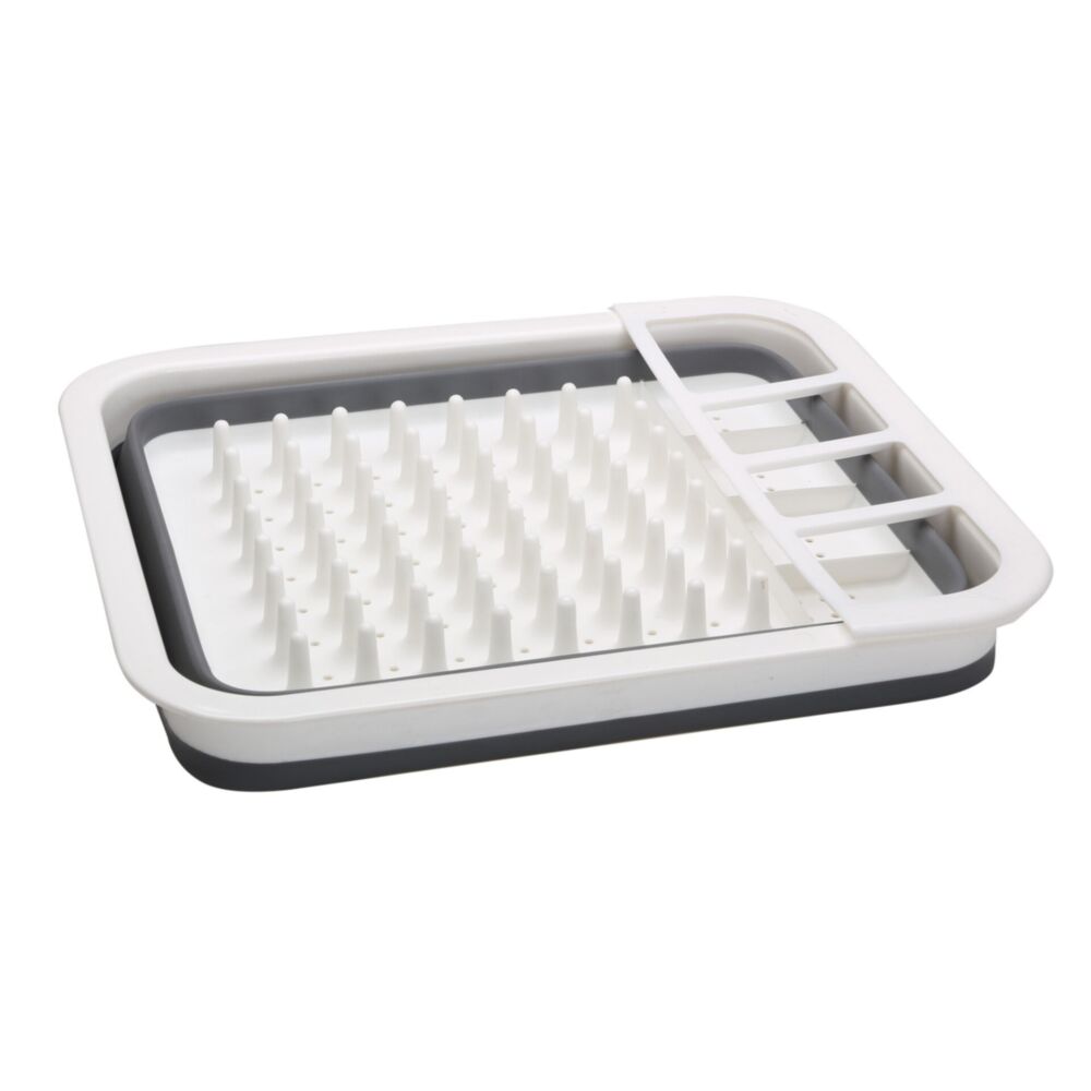  Quest Collapsible-Wares Dish Rack Drainer With Cutlery Holder