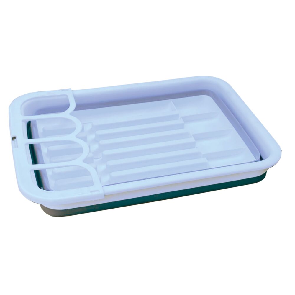  Quest Collapsible-Wares Dish Rack With Draining Extension