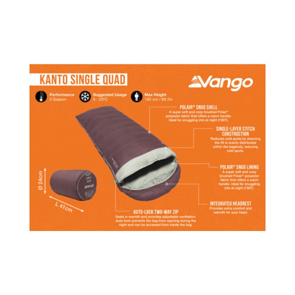  Vango Kanto Single Quad Sleeping Bag