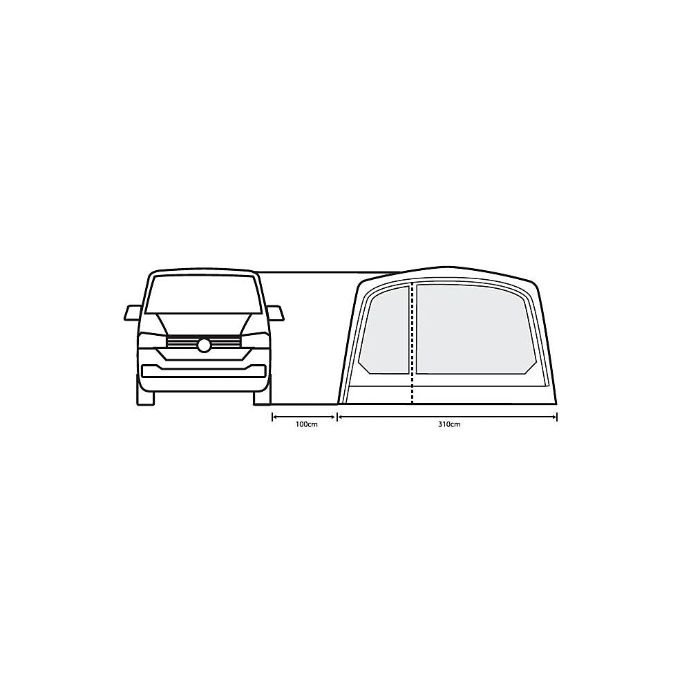  Outdoor Revolution Movelite T3E High Awning (255-305cm)