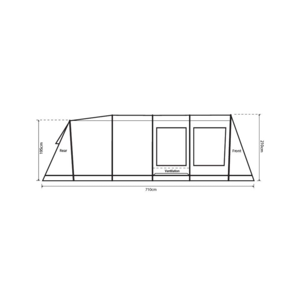  Outdoor Revolution Camp Star 600 DT Tent Poled Bundle (incl Footprint)