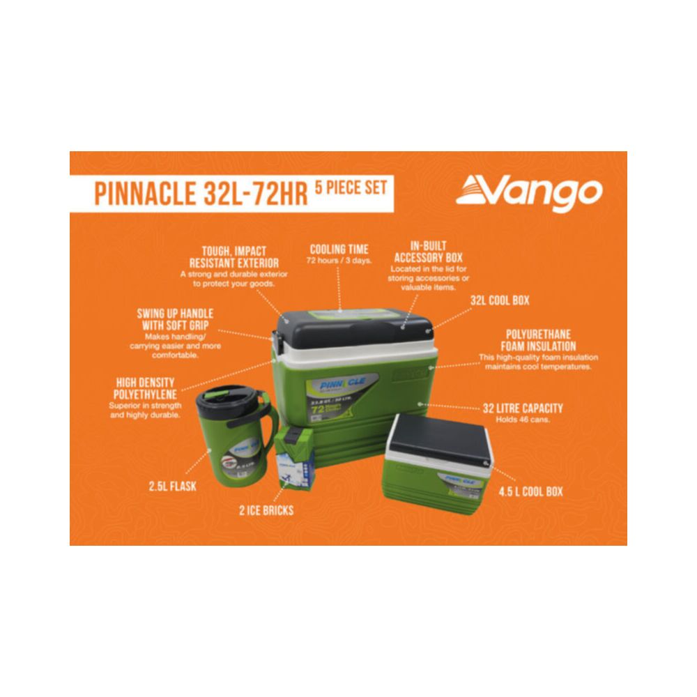  Vango Pinnacle32L-72Hr 5 Piece Set