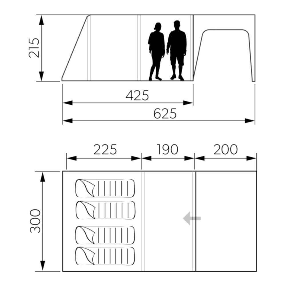  Dometic Santorini FTK 4x8 TC Tent