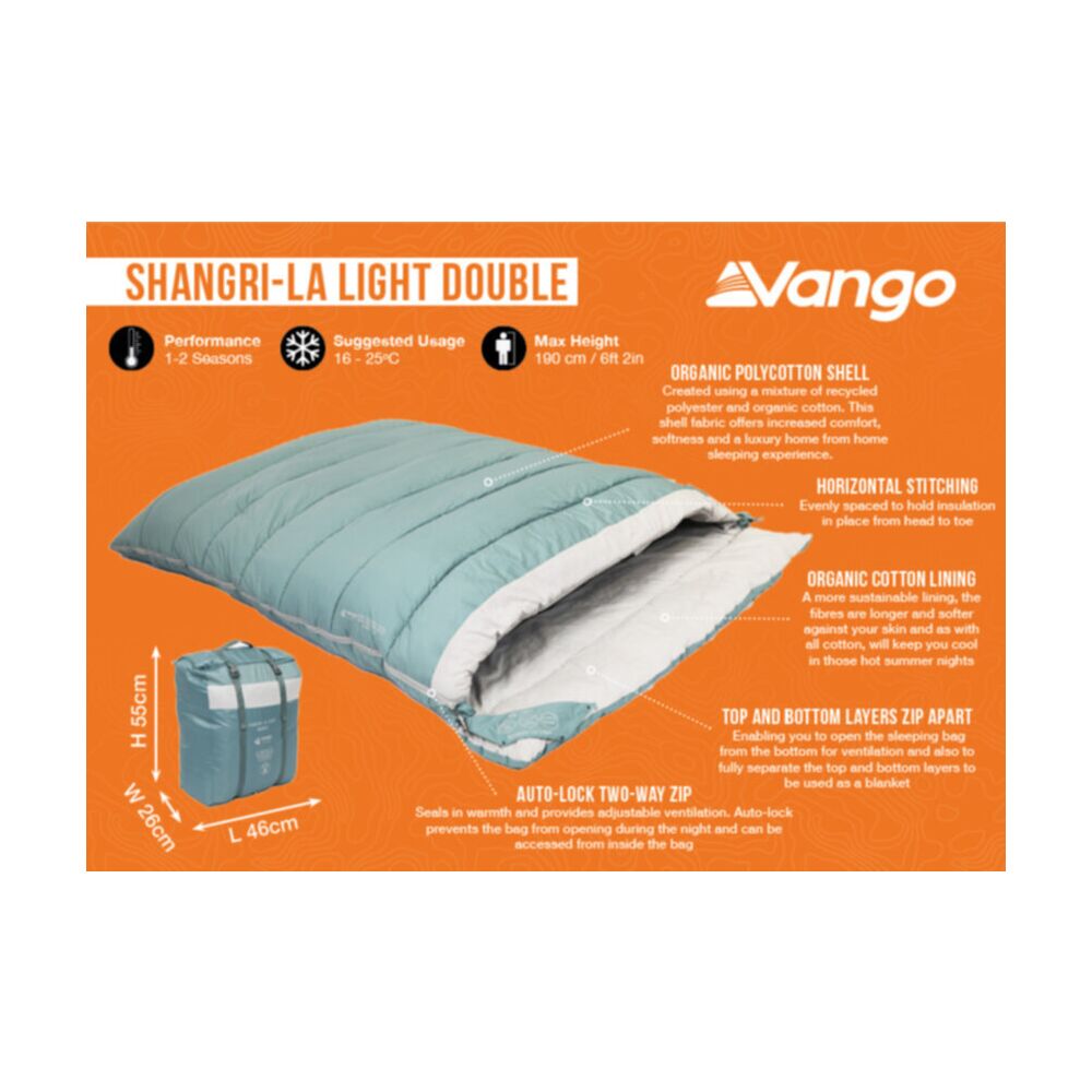  Vango Shangri-La Light Double Sleeping Bag