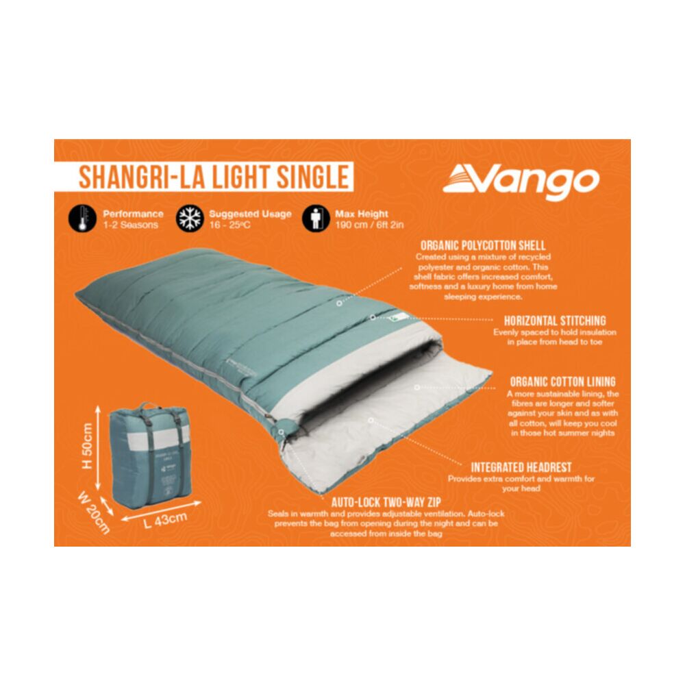  Vango Shangri-La Light Single Sleeping Bag