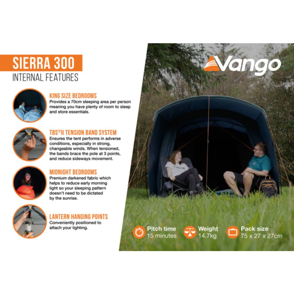  Vango Sierra 300 Poled Tent (2025)