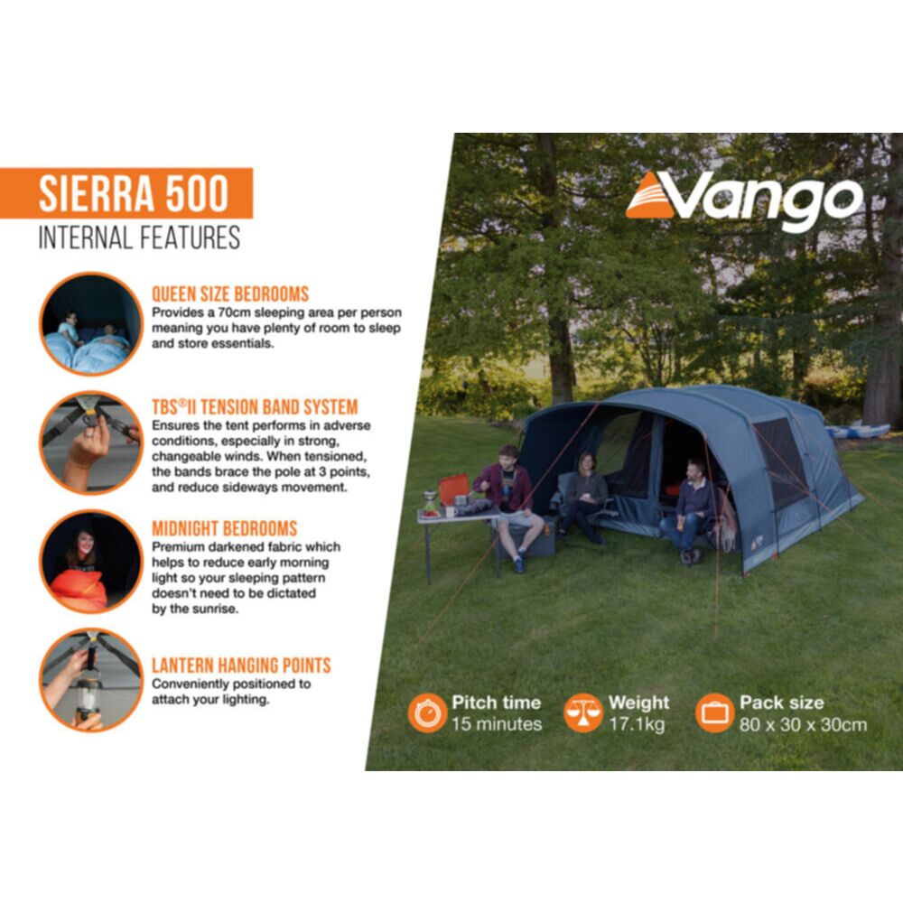  Vango Sierra 500 Poled Tent (2025)