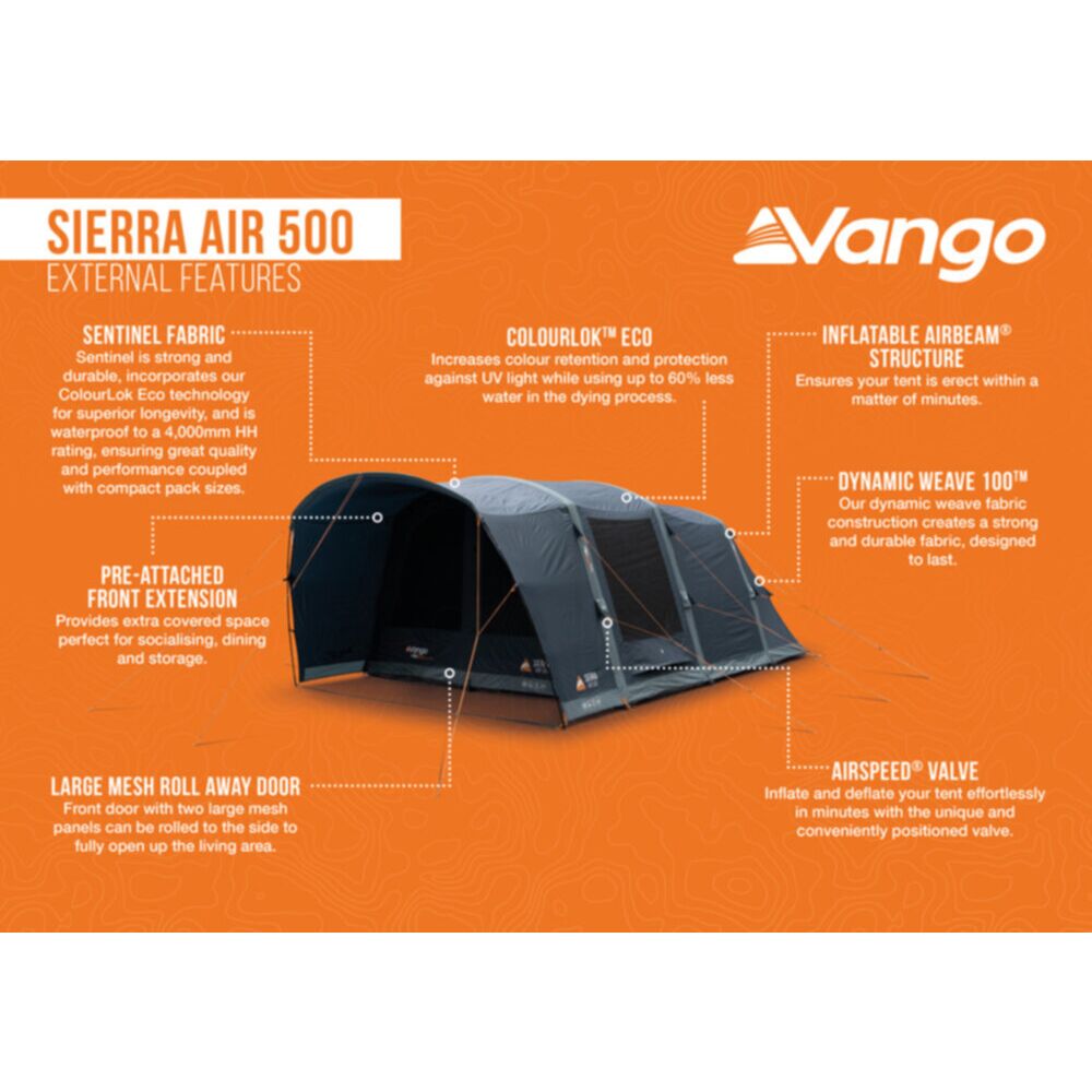 Vango Airbeam Vango Sierra Air 500 Tent (2025)