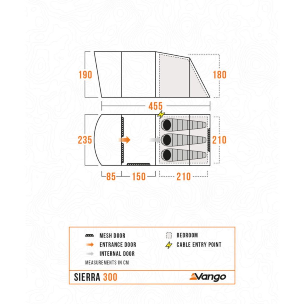  Vango Sierra 300 Poled Tent (2025)