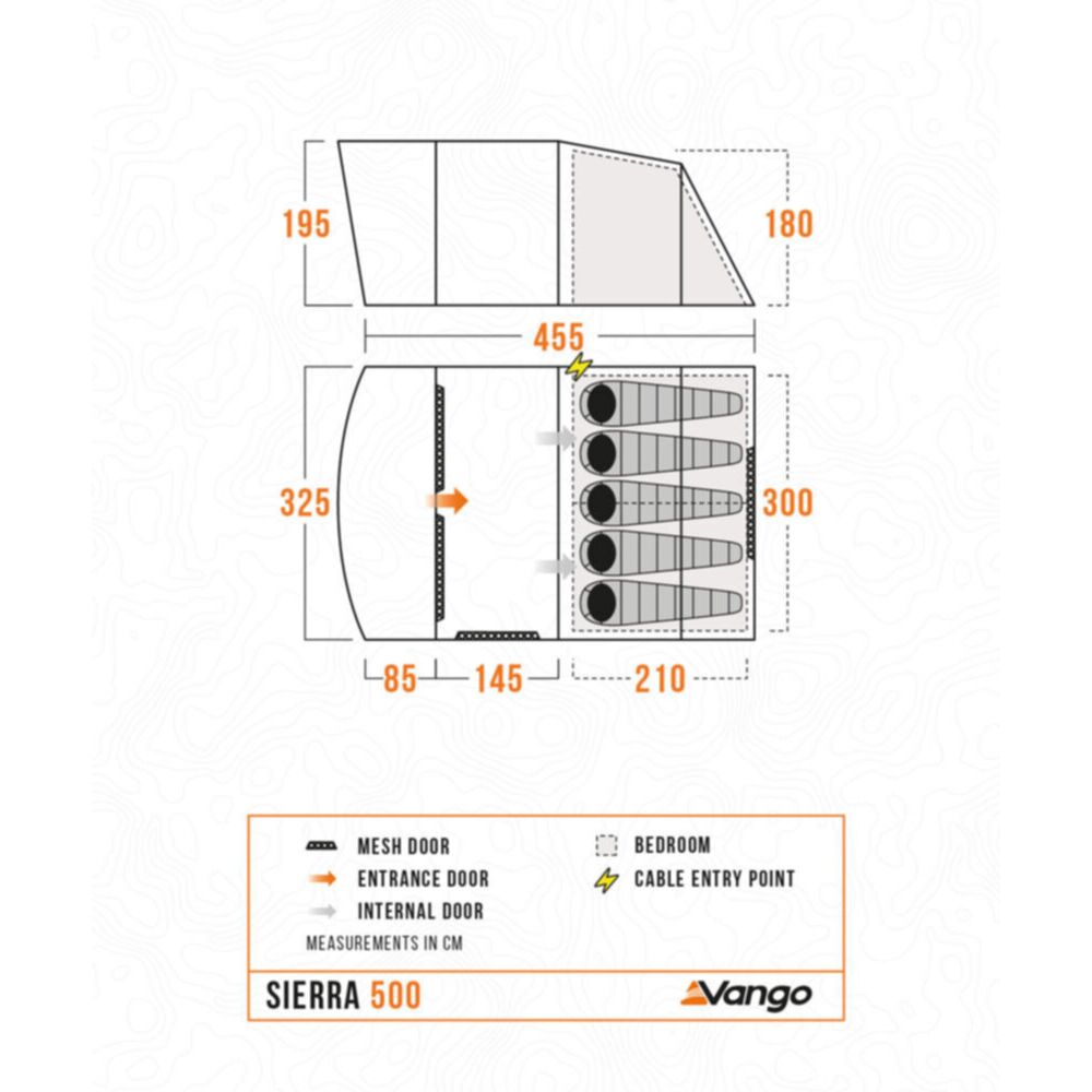  Vango Sierra 500 Poled Tent (2025)
