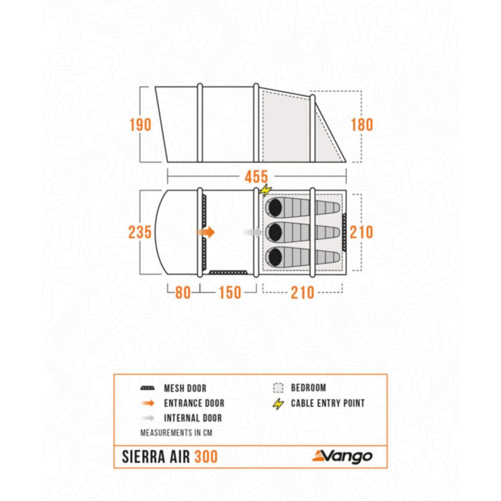 Vango Airbeam Vango Sierra Air 300 Tent (2025)