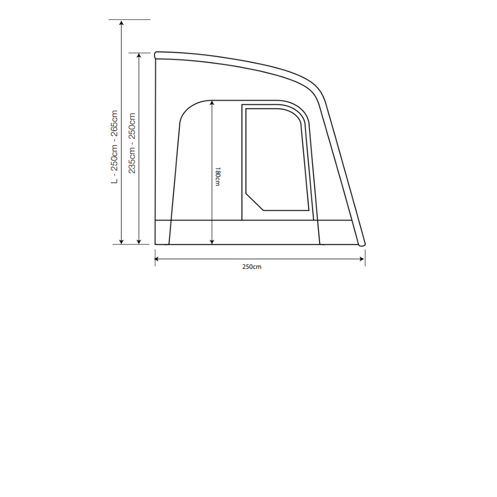  Outdoor Revolution Sportlite Air 320 Caravan Awning
