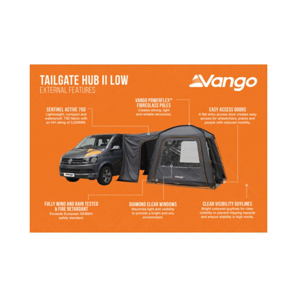 Vango Tailgate Hub II Low Poled Awning (2025)