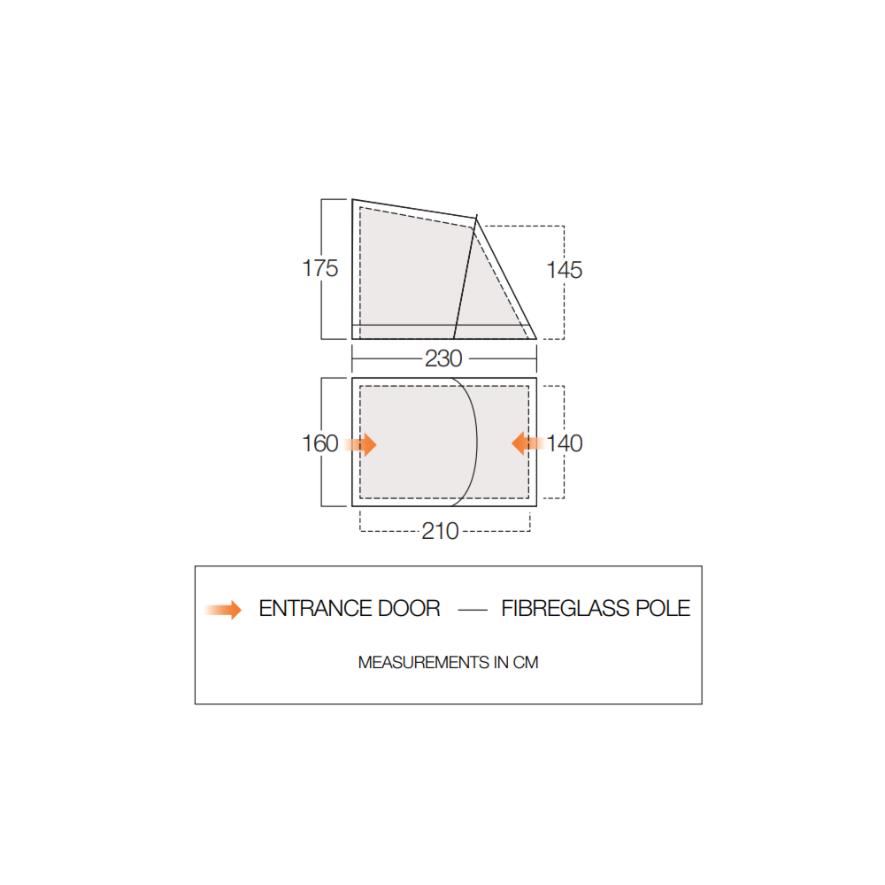 Vango Airbeam Vango Balletto Tall Annex Elements Shield
