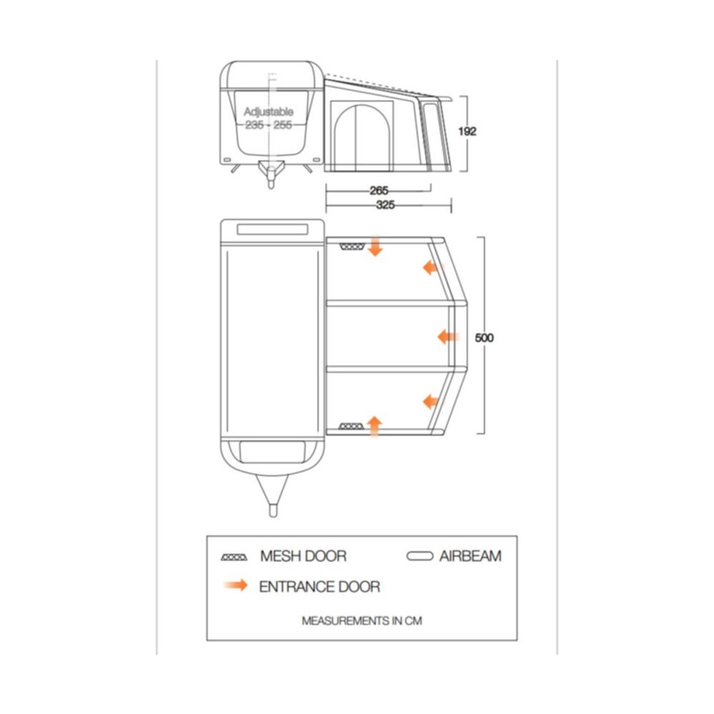 Vango Airbeam Vango Tuscany Air 500 Elements Proshield Caravan Awning (2024)