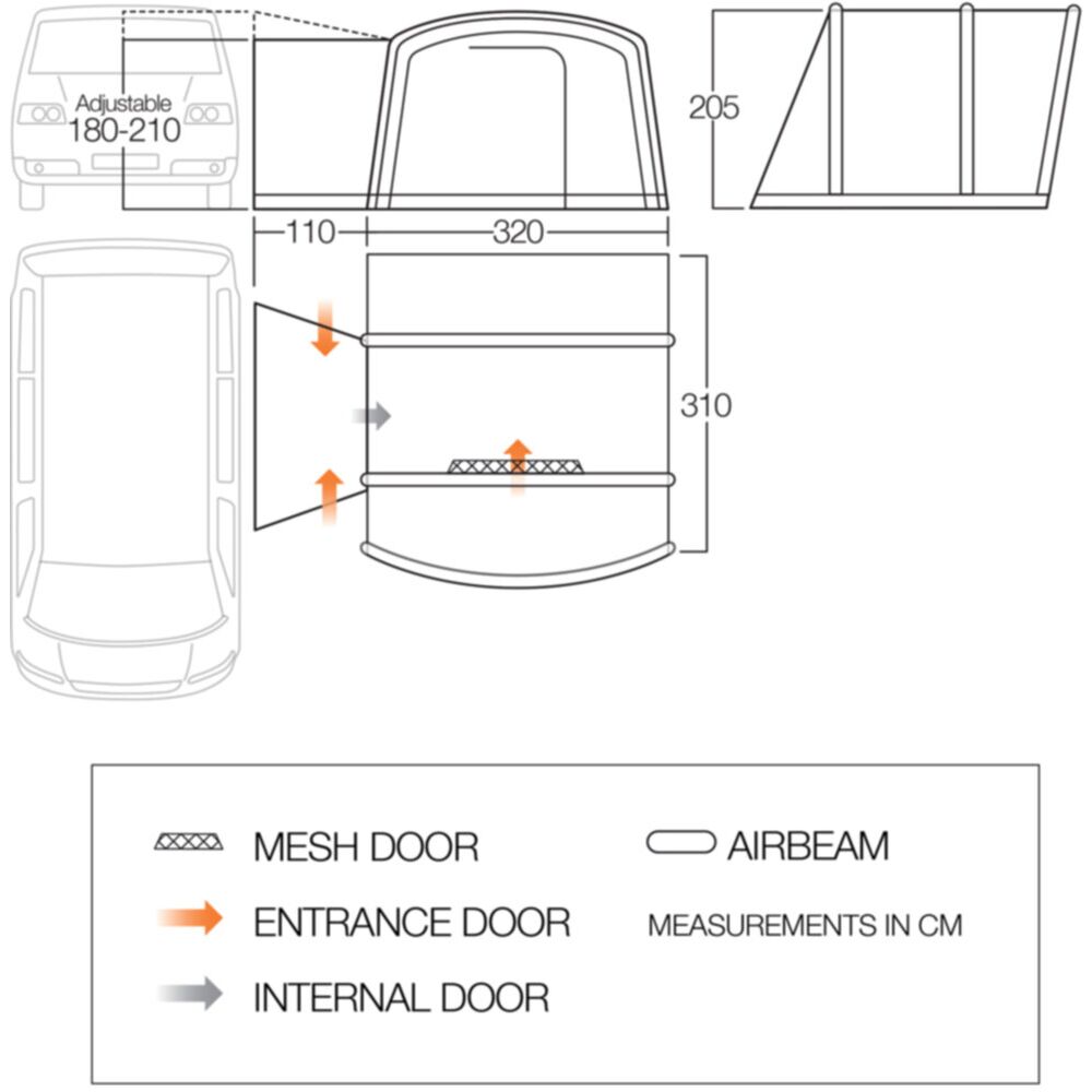  Vango Cove III Air Low Awning