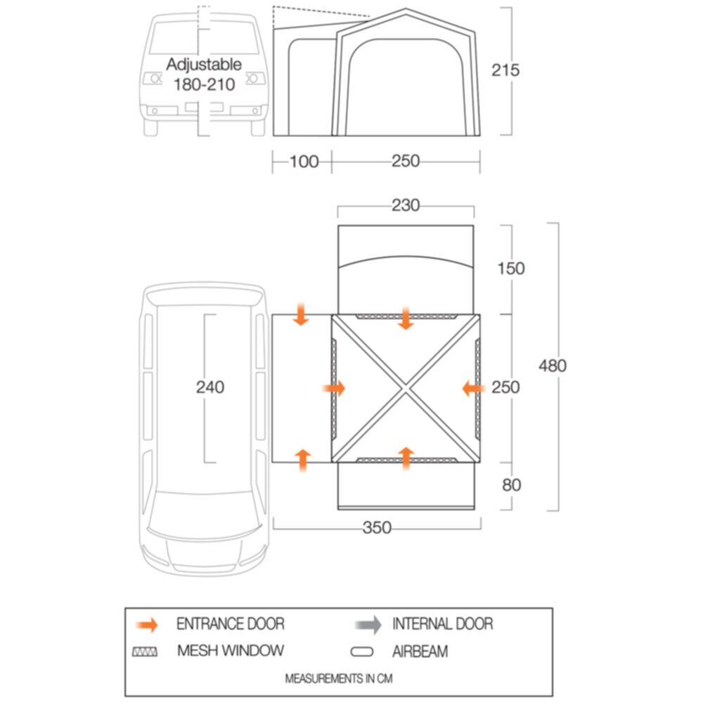  Vango Versos Air Low Awning