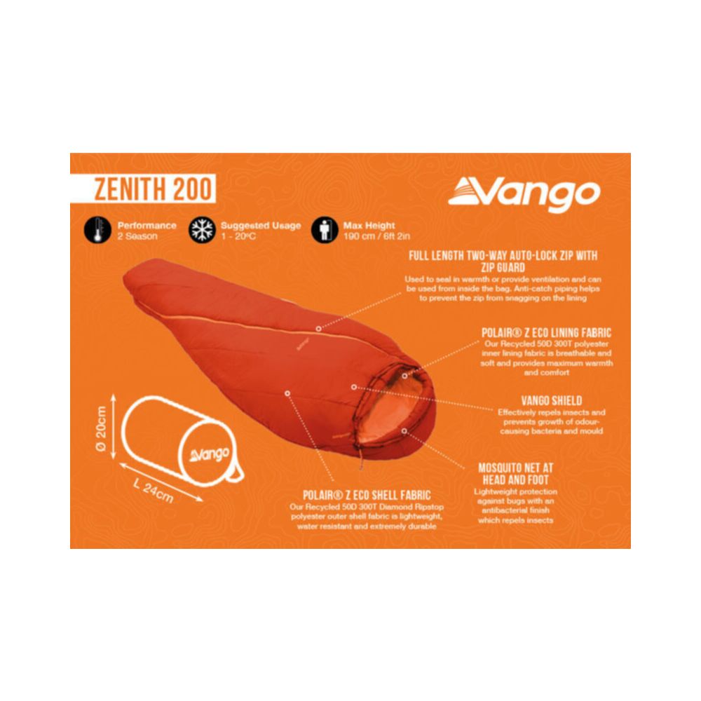  Vango Zenith 200 Sleeping Bag